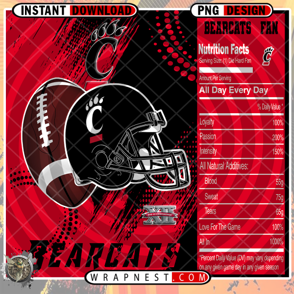 CINCINNATI TEAM FAN SODA WRAP