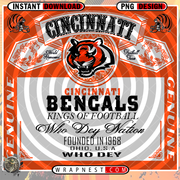 CINCINNATI BENGALS BUD WRAP v1