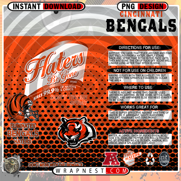 BENGALS HATERS BE GONE WRAP