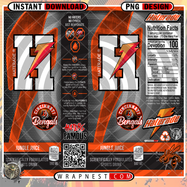 BENGALS HATERADE WRAP