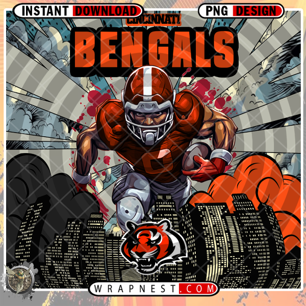 BENGALS COMIC BOOK STYLE WRAP