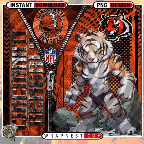 BENGALS ZIPPER MASCOT