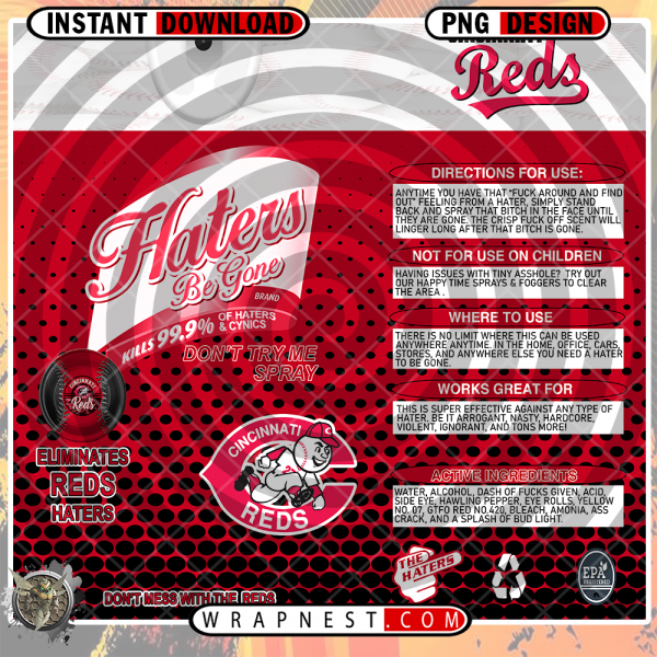 REDS HATERS BE GONE WRAP