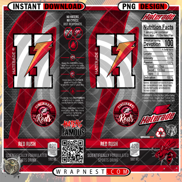 REDS HATERADE WRAP