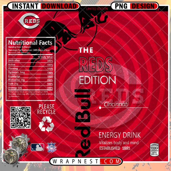 REDS RED BULL WRAP