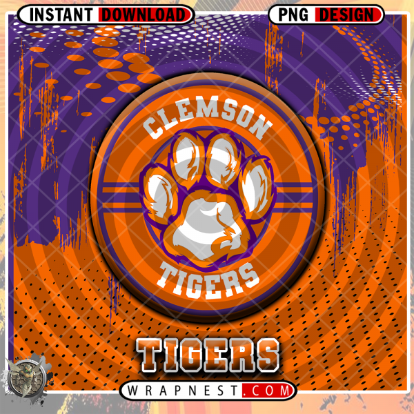 CLEMSON DOT LOGO WRAP
