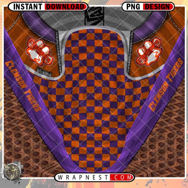 CLEMSON VANS SHOE WRAP