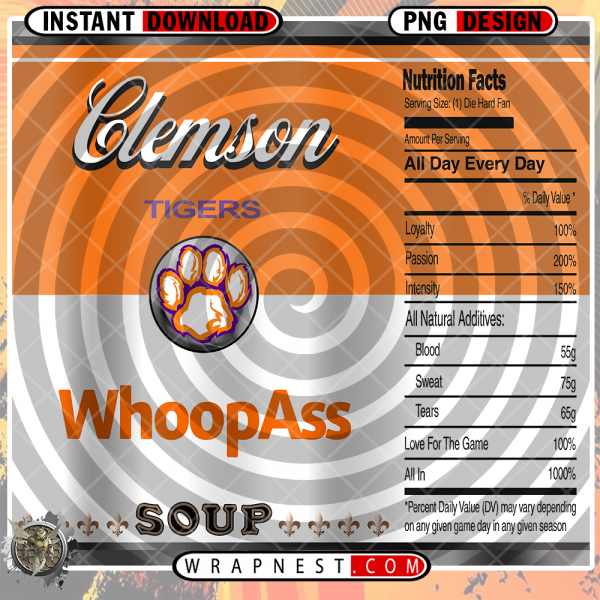 CLEMSON WHOOPASS WRAP