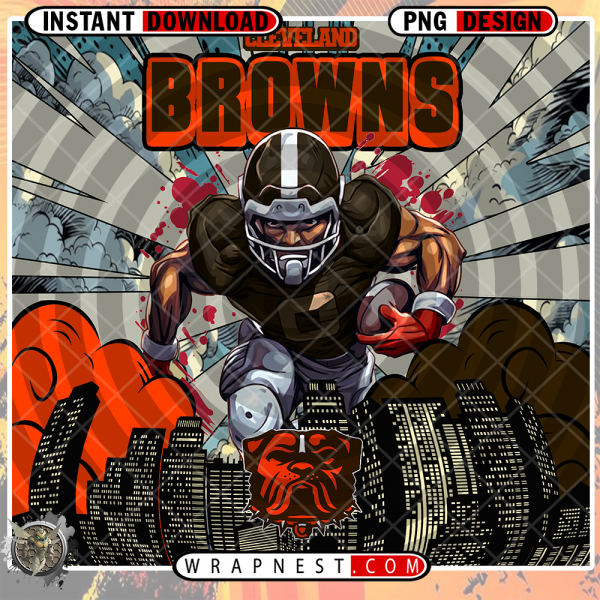 BROWNS COMIC BOOK STYLE WRAP
