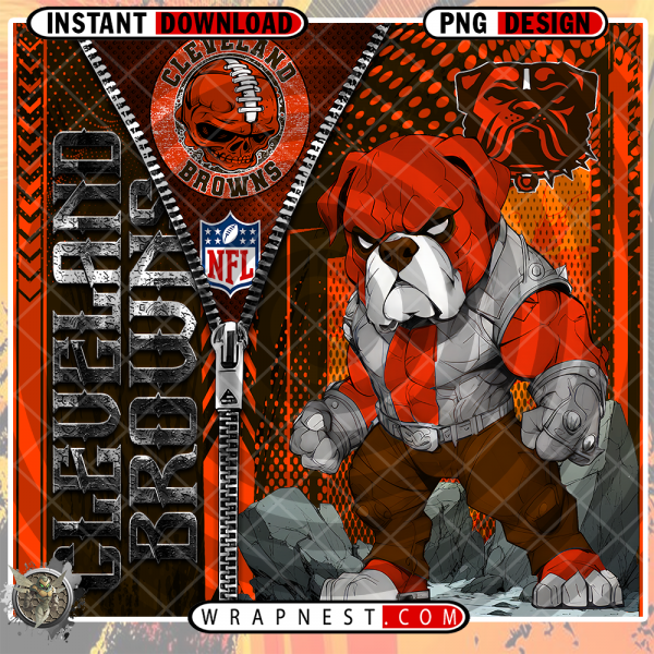 BROWNS ZIPPER MASCOT