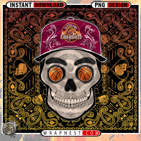 CAVALIERS SKULL HANDKERCHIEF WRAP
