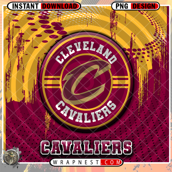 CAVALIERS DOT LOGO WRAP