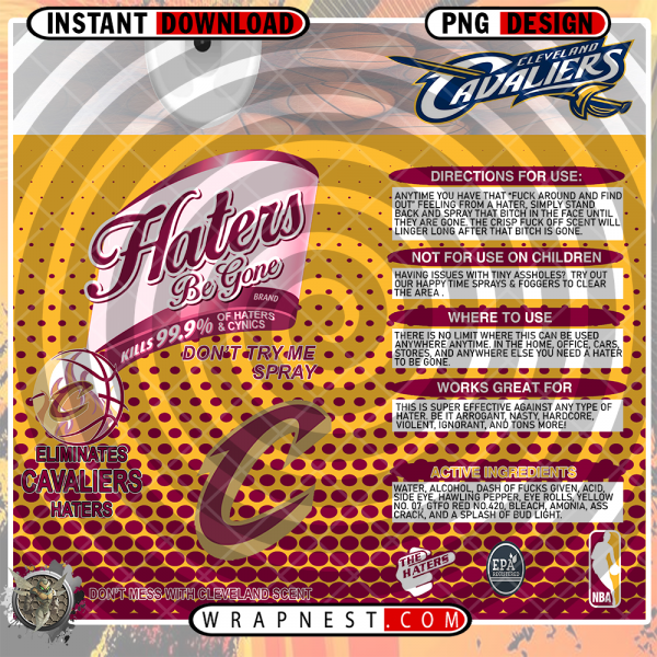 CAVALIERS HATERS BE GONE WRAP