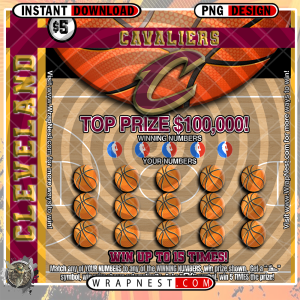 CAVALIERS SCRATCH OFF WRAP
