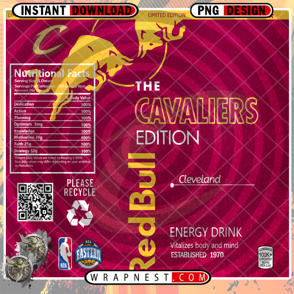 CAVALIERS RED BULL WRAP