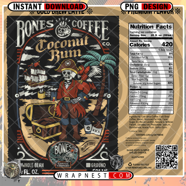 COCONUT RUM BONES COFFEE