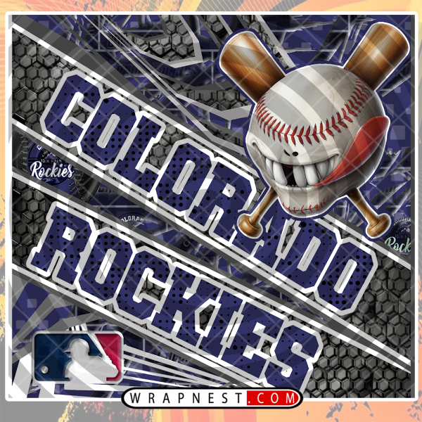 ROCKIES ANGRY BASEBALL WRAP