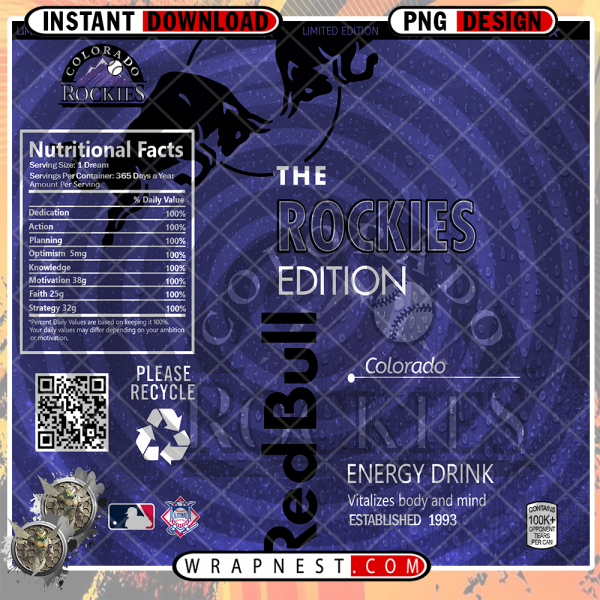 ROCKIES RED BULL WRAP