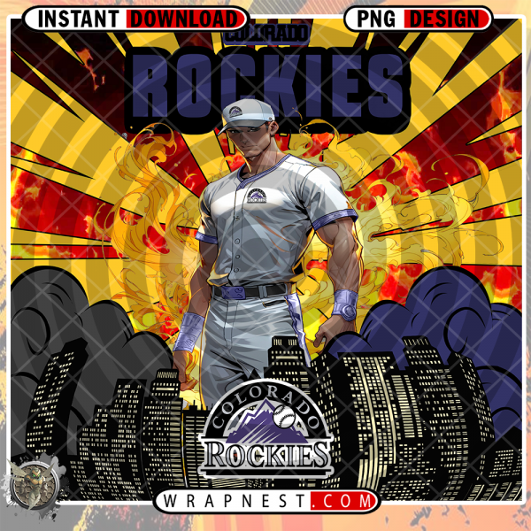 ROCKIES COMIC BOOK STYLE WRAP