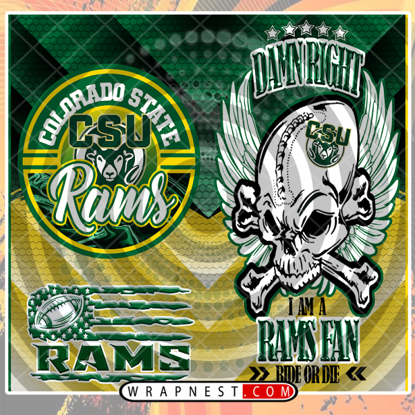 COLORADO STATE SKULL WRAP