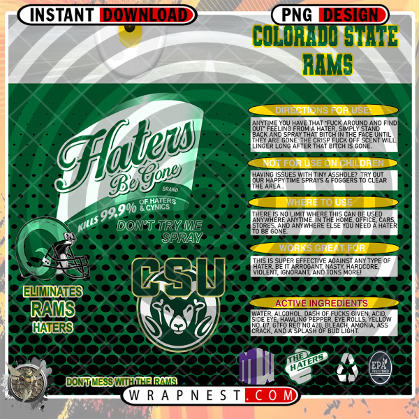 COLORADO STATE HATERS BE GONE WRAP
