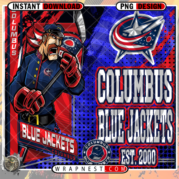 COLUMBUS BLUE JACKETS WRAP