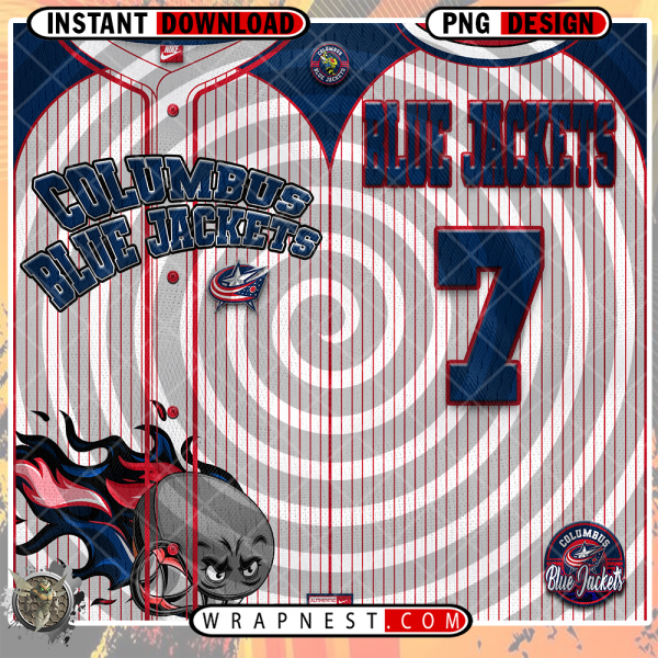 BLUE JACKETS TEAM BUTTON-UP WRAP