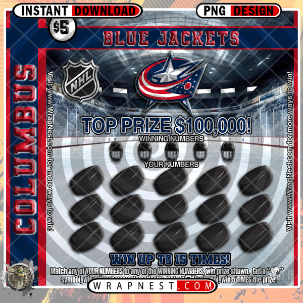 BLUE JACKETS SCRATCH OFF WRAP