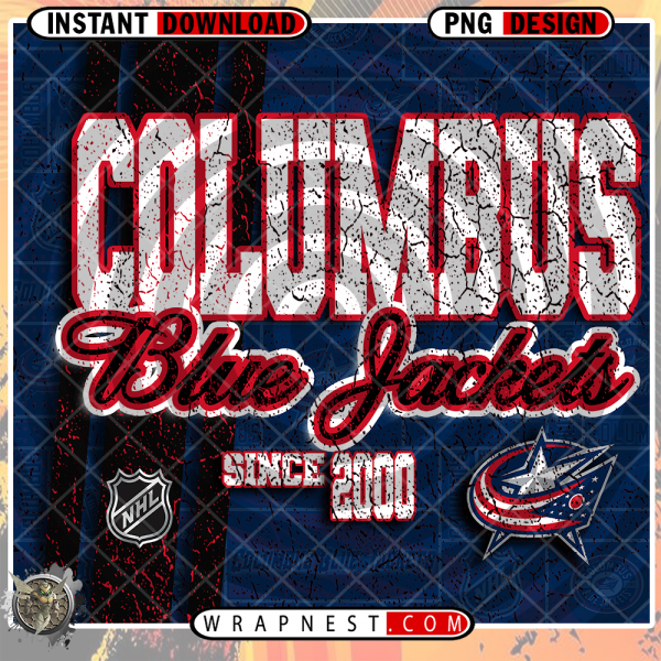 BLUE JACKETS GRUNGE v2 WRAP