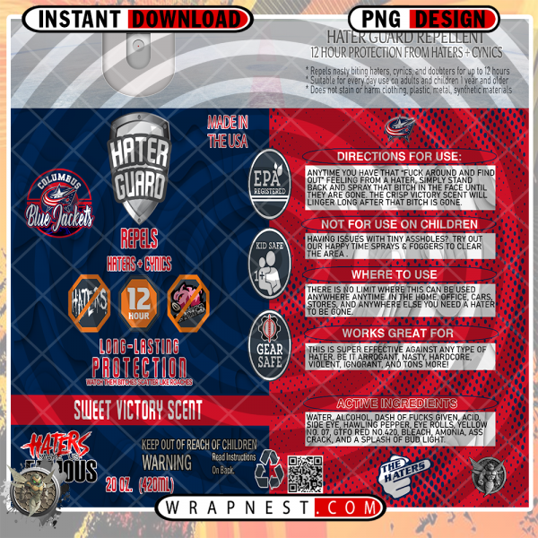 BLUE JACKETS HATER GUARD