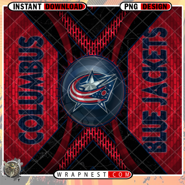 BLUE JACKETS METAL GRATING WRAP