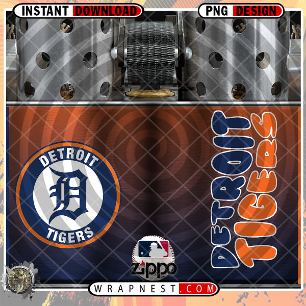 TIGERS ZIPPO WRAP