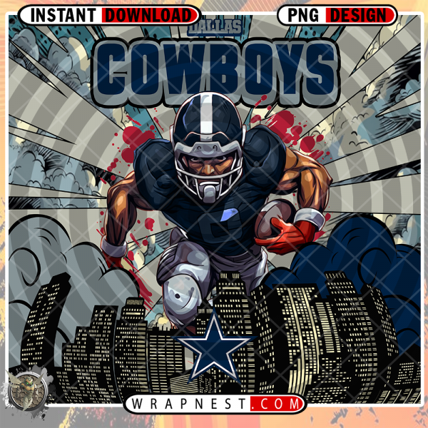 COWBOYS COMIC BOOK STYLE WRAP