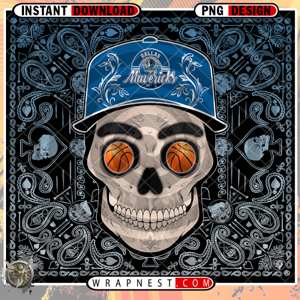 MAVERICKS SKULL HANDKERCHIEF WRAP