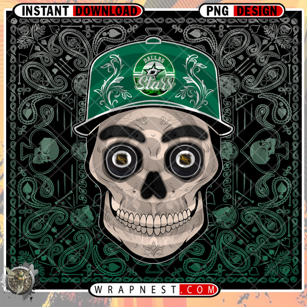 STARS SKULL HANDKERCHIEF WRAP
