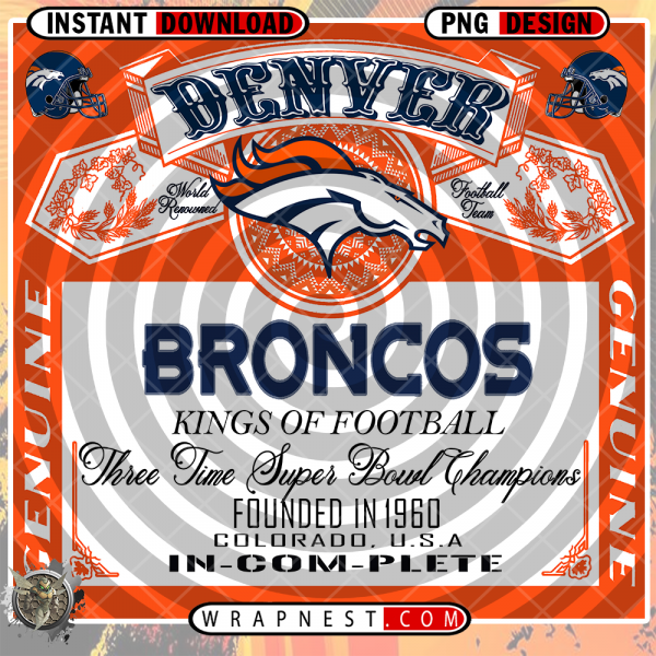 DENVER BRONCOS BUD WRAP v1