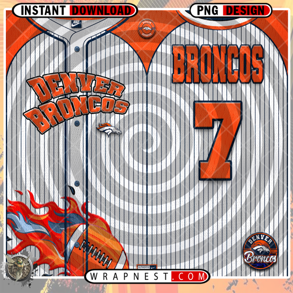 BRONCOS TEAM BUTTON-UP WRAP