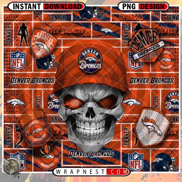 BRONCOS SKULL WRAP