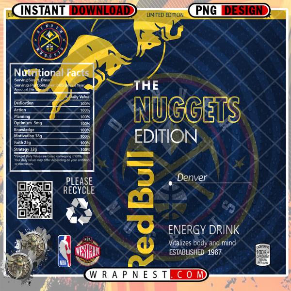 NUGGETS RED BULL WRAP