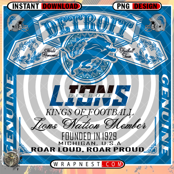 DETROIT LIONS BUD WRAP v1