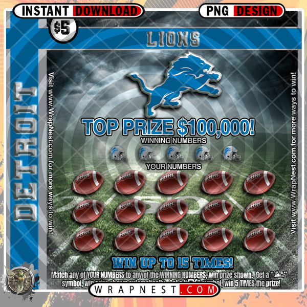 LIONS SCRATCH OFF WRAP