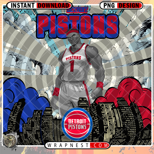 PISTONS COMIC BOOK STYLE WRAP