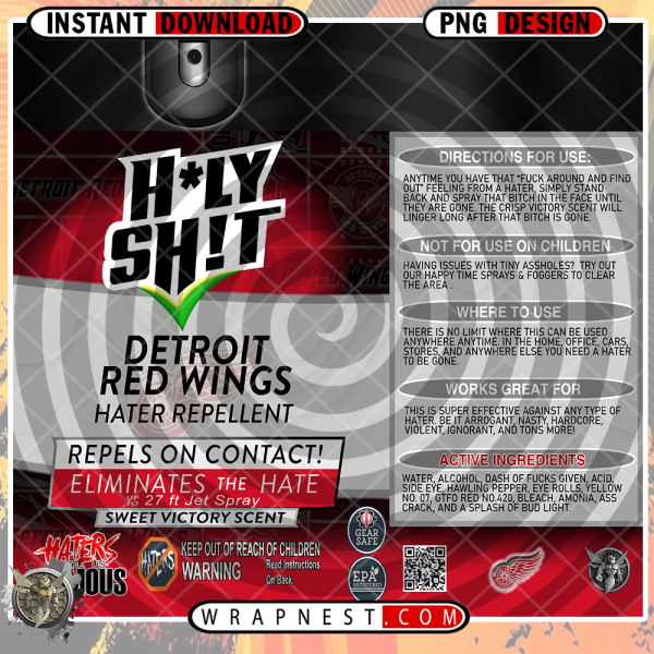 RED WINGS HOLY SHIT WRAP