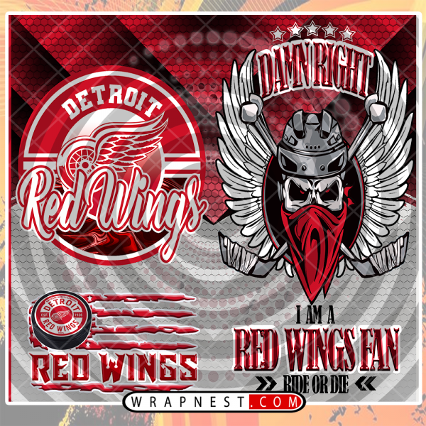 RED WINGS SKULL WRAP