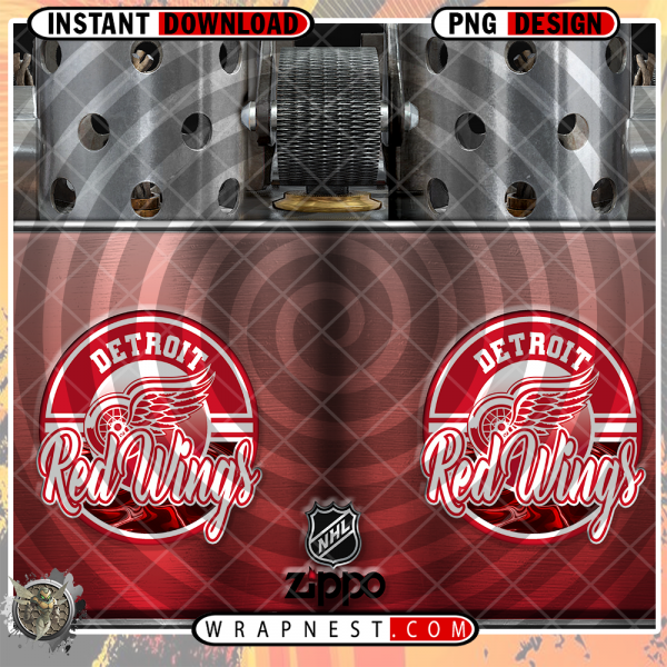 RED WINGS ZIPPO WRAP