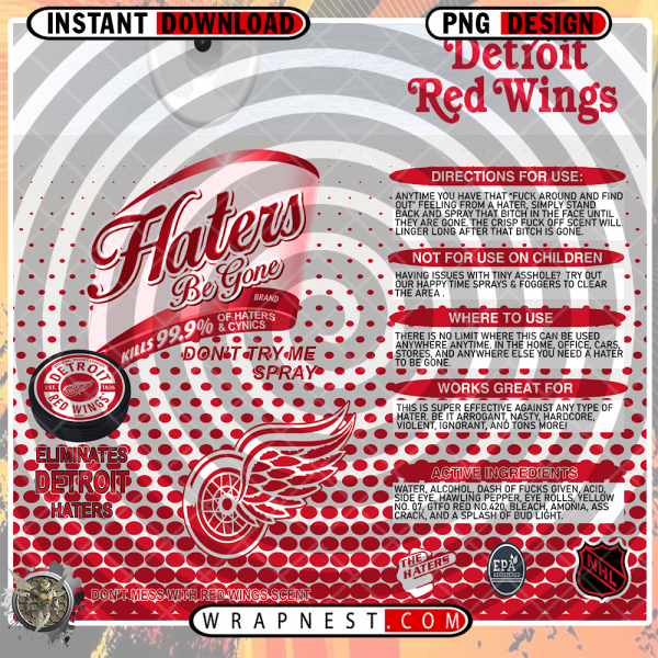 RED WINGS HATERS BE GONE WRAP