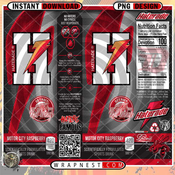 RED WINGS HATERADE WRAP
