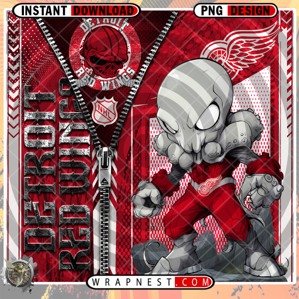 RED WINGS ZIPPER MASCOT