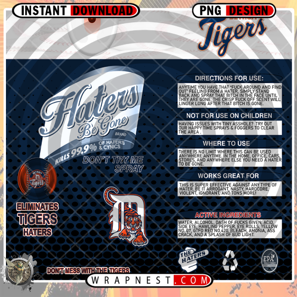 TIGERS HATERS BE GONE WRAP