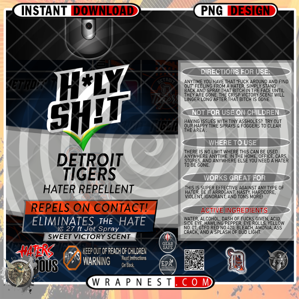 TIGERS HOLY SHIT WRAP